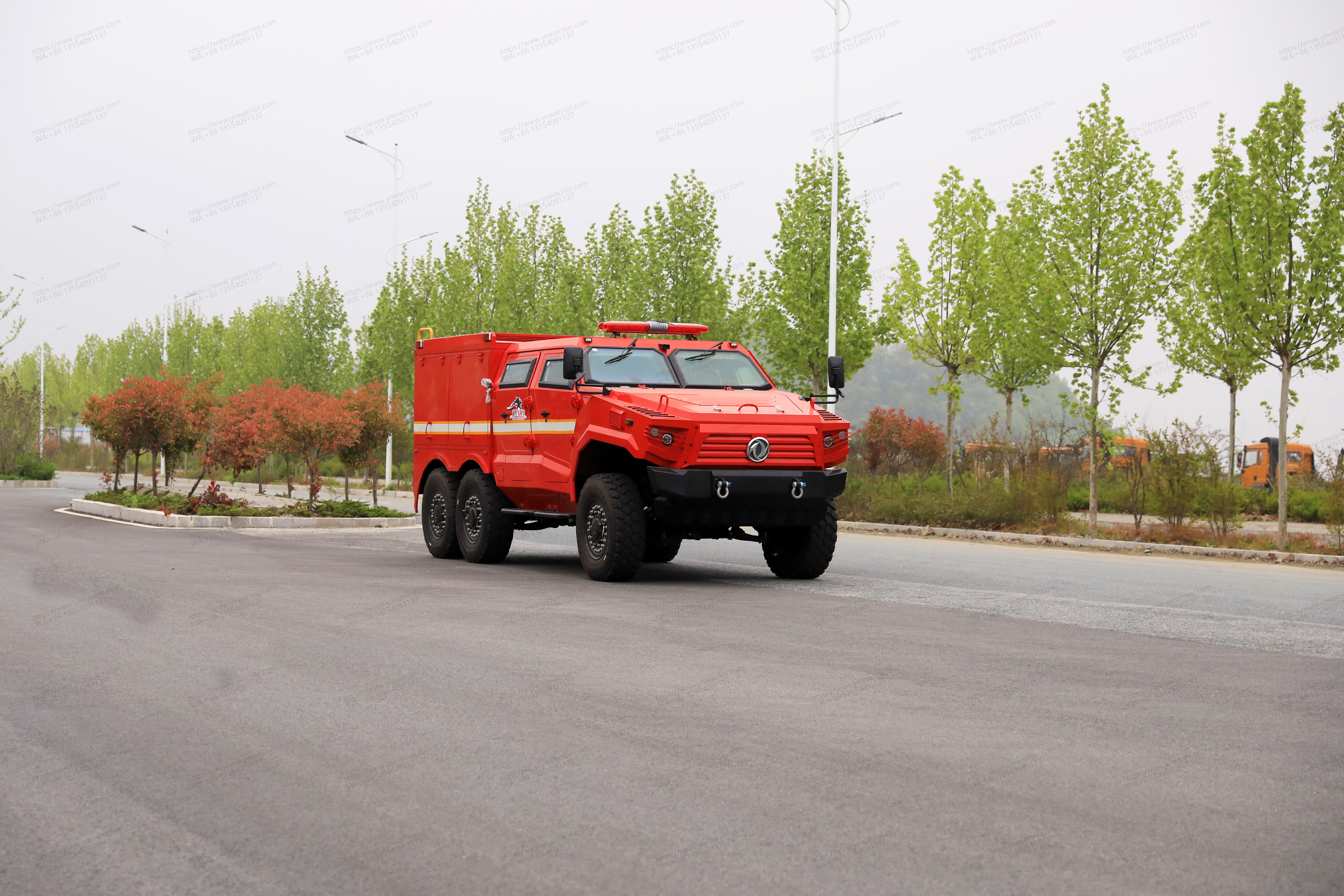 Dongfeng Mengshi 6x6 Resuce Resuce Vehicle Dongfeng Mengshi 6x6 ยานเกราะหุ้ม 