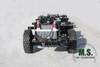 210 แรงม้า 11 ตันน้ำหนัก 6x6 บัสออฟโรด/รถบรรทุกม้วนตัวเครื่องยนต์ chassis_cummins, เพลาที่ปรับแต่งได้, ยางแข็ง, ยางเดี่ยว, lock_manufacturer differential direct