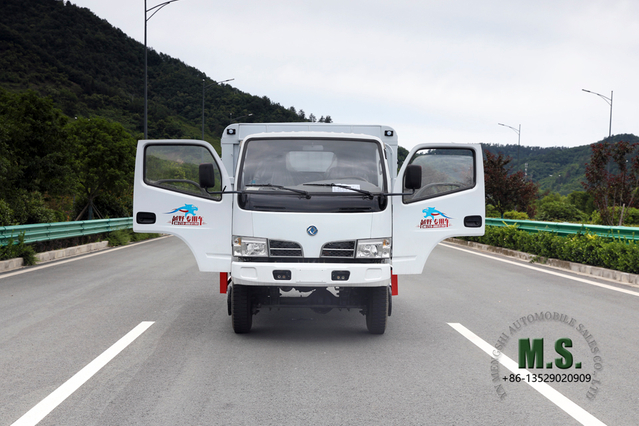 Dongfeng รถบรรทุกขนาดเล็กแถวเดียว_4*4 รถบรรทุกออฟโรด_รถบรรทุกแบบมีกล่องสำหรับขาย