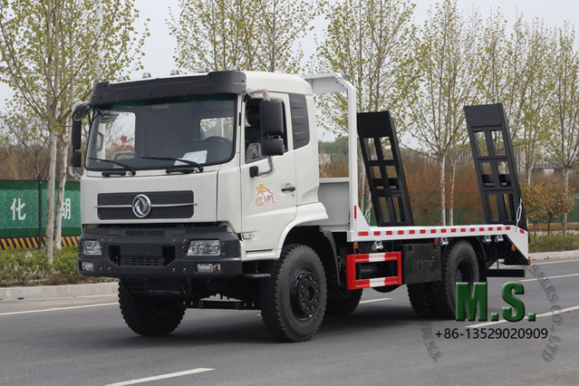 266 แรงม้าน้ำหนักรวม 18 ตัน Dongfeng 4x2 REASCUE READ ROAD FLATBE