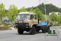 210 แรงม้า 11 ตันน้ำหนักรวม Doulbe Row Cab Dongfeng แชสซีรถบรรทุกพร้อมเครื่องยนต์ CAB_CUMMINS รุ่นรถบรรทุกทหารเครื่องปรับอากาศเครื่องกว้านไฟฟ้าด้านหลัง CTIs บน Tyre_Manufacturer โดยตรง