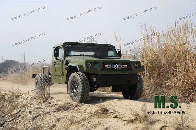 Dongfeng แชสซีออฟโรด Mengshi 4x4 พร้อมห้องโดยสารสำหรับยานพาหนะทางทหาร 