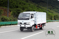 Dongfeng รถบรรทุกขนาดเล็กแถวเดียว_4*4 รถบรรทุกออฟโรด_รถบรรทุกแบบมีกล่องสำหรับขาย