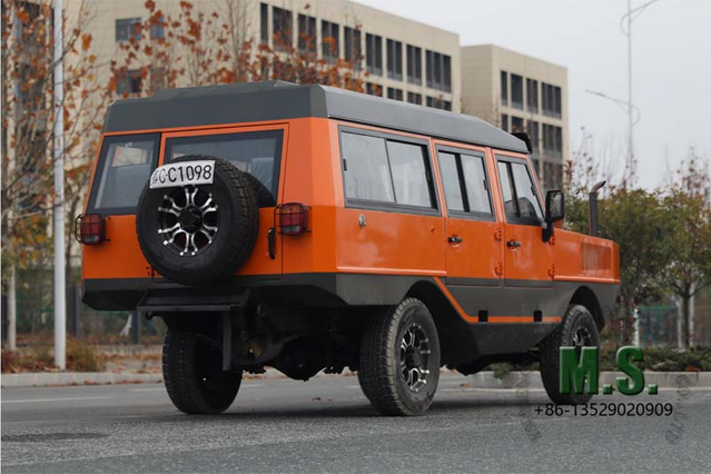 116Hp 3Tons of GVW 4x4 รถออฟโรดสะเทินน้ำสะเทินบก_รถกู้ภัยน้ำท่วมกันน้ำผู้โดยสารฉุกเฉินรถตู้_ผู้ผลิตราคาโรงงานโดยตรง