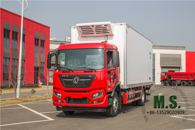 220Hp 15.5Tons of GVW Dongfeng ตู้เย็น Truck_yuchai เครื่องยนต์รองรับ Euro-6 7.3 Meter_Factory ราคาผู้ผลิตโดยตรง