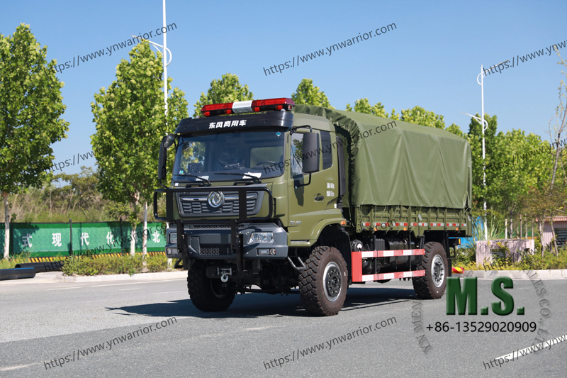 Dongfeng 4x4 Cargo Truck วิดีโอจริง 