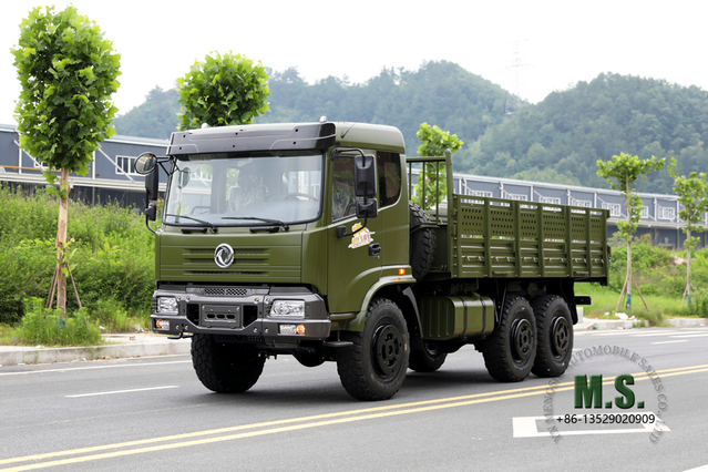 (ไม่มีกันชน)Dongfeng 6*6 รถบรรทุกออฟโรด_รถบรรทุกขนส่งออฟโรด