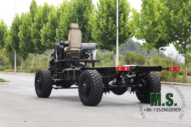 210hp 16T GVW Dongfeng 4x4 Off-Road Bare Bare Chassis_Cummins เครื่องยนต์ที่มีการล็อคที่แตกต่าง, ระบบ CTIS, เฟรมแชสซีเกราะ, มือขวาไดรฟ์ขวา elpanufacturer โดยตรง